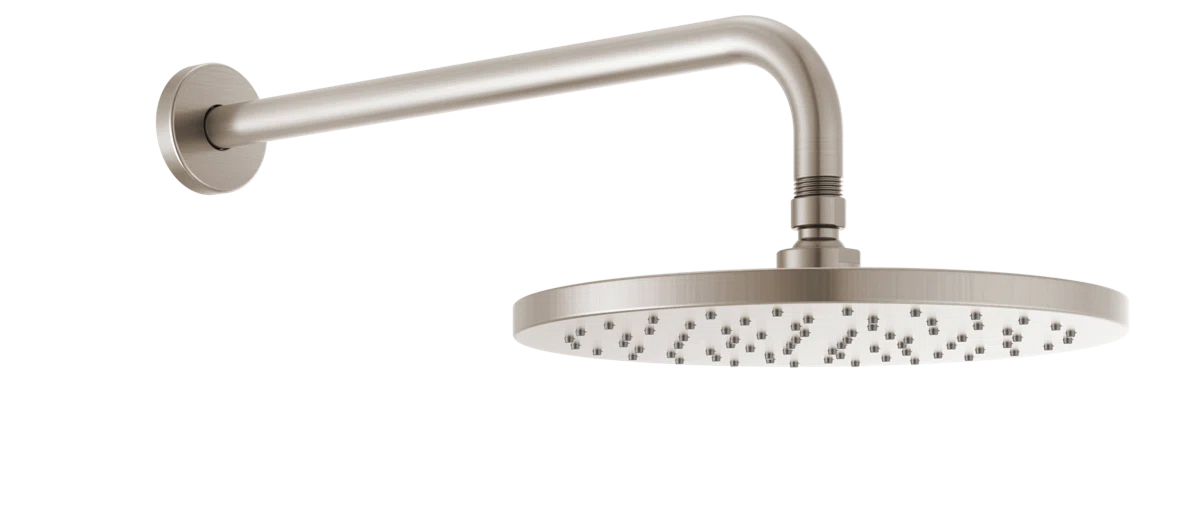 Brushed Satin Nickel Rainfall Shower Fixture 