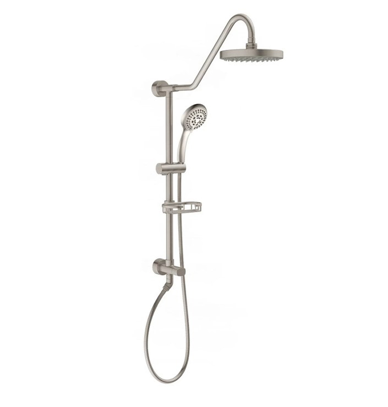 Brushed Satin Nickel Shower Fixture with Detachable Wand 