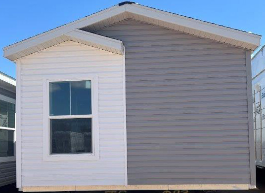 Flint with White Accent Siding and Eyebrow